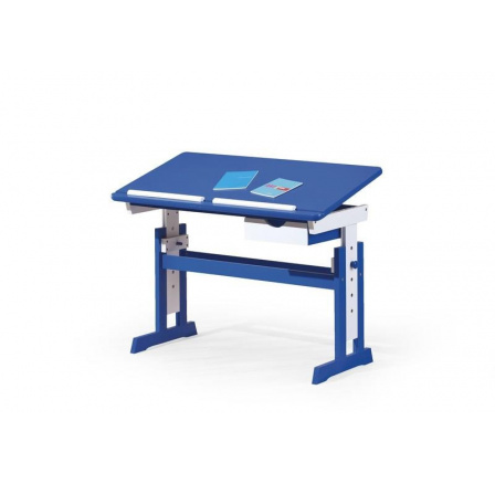 Písací stôl PACO / modrá + biela