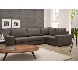 Rohová sedacia súprava Toro P tm.hnedá