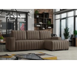 Rohová sedacia súprava Hakim P - manila05/hnedá