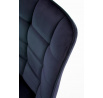 Jedálenská stolička K332 VELVET, Modrý Bluvel 86/Čierna