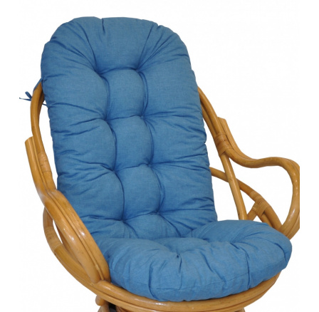 Vankúš na kreslo Swivel tyrkysové zvýraznenia