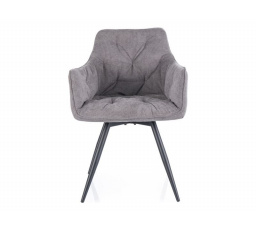 Jedálenská otočná stolička MANGO VARDO, sivá 11/čierna