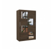 Posuvná skriňa so zrkadlom LUGANO 120 Choco+Choco
