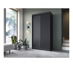 Posuvná skriňa PRESCCO II, Čierna 220