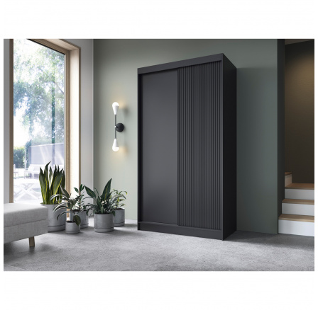 Posuvná skriňa PRESCCO II, Čierna 220