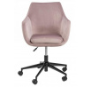 Kancelárska stolička na kolieskach Nora VIC ružová