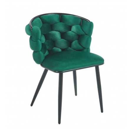Stolička velvet zelená K47-FXJG B