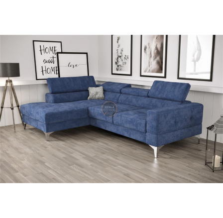 Rohová sedacia súprava TOSCANIA MINI s funkciou spania 170x250 cm - modrá, ľavá Rohová sedacia súprava TOSCANIA MINI s funkciou spania 170x250 cm - modrá, ľavá