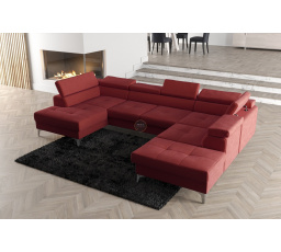 Rohová sedacia súprava TOSCANIA MAX II 170x350x220 - červená, pravá