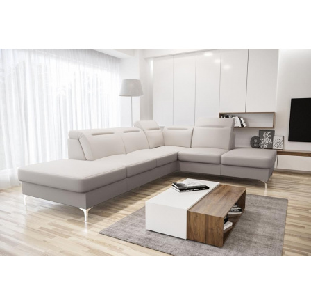 Rohová sedacia súprava OSLO 295x220 prírodná koža - pravá, Koža ecru Rohová sedacia súprava OSLO 295x220 prírodná koža - pravá, Koža ecru