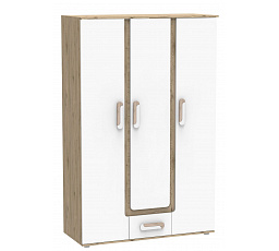 Šatní skriňa APETITO 19, Dub/Biela