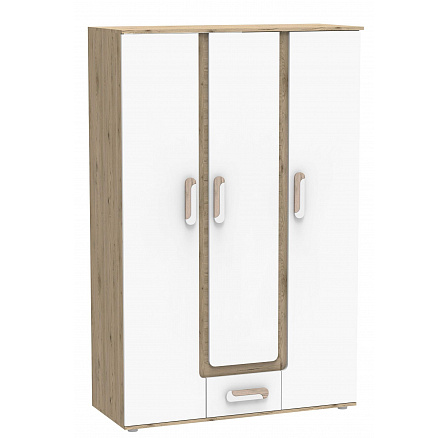 Šatní skriňa APETITO 19, Dub/Biela