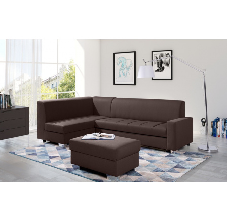 Rohová sedacia súprava MIX s taburetom, Malmo 28, Ľavá