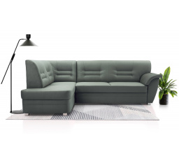 Rohová sedacia súprava L Dornia šedo-zelená