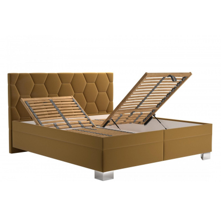 Posteľ Paloma 160x200, žltá