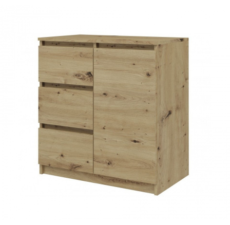 Komoda Malvína 1D3S, dub artisan