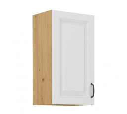 Kuchynská horná skrinka STIPE 40 G 72 1F, Biela/Dub artisan