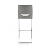 Barová stolička H87, biela/sivá