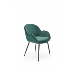 Jedálenská stolička K480, zelená/čierna