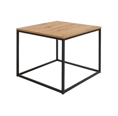 stôl AROZ LAW/69 dub artisan/čierny kovový rám