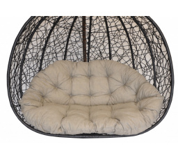 Vankúš pre dvojitú hojdačku - tkanina tmavo béžová