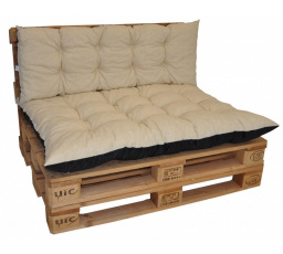 Polstre na paletový nábytok sada Basic - látka béžový melír