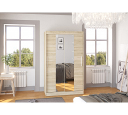 Posuvná skriňa so zrkadlom SANTOS 120 Sonoma+Sonoma