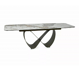 STÔL INFINITY KERAMICKÝ BIELY PANDORO / MEDENÝ 160(240)X95