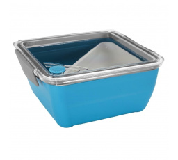 Lunch box rozdelený s vidličkou 2,6l tmavomodrý