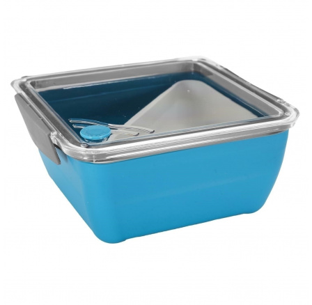 Lunch box rozdelený s vidličkou 2,6l tmavomodrý Lunch box rozdelený s vidličkou 2,6l tmavomodrý