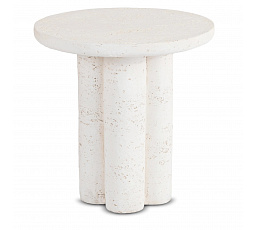 Stolík BROK 46 cm Krém/Béžový Moderný
