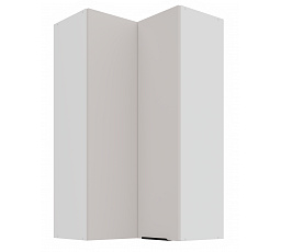 Horní rohová skříňka COMBO - 60x60 GN-108 2F (90°), Bílá/Kašmír