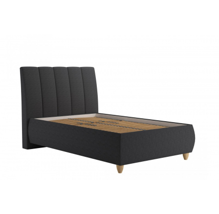 Posteľ Alison 120x200, tmavosivá