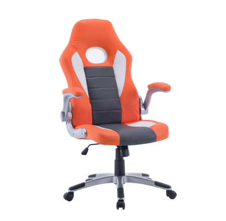 Kreslo Pilot 32 OGW oranžová/sivá/biela Kreslo Pilot 32 OGW oranžová/sivá/biela