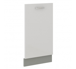 Kuchynské dvierka Bolzano ZM 713x596 biely lesk/sivá