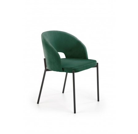 Jedálenská stolička K455, zelený zamat