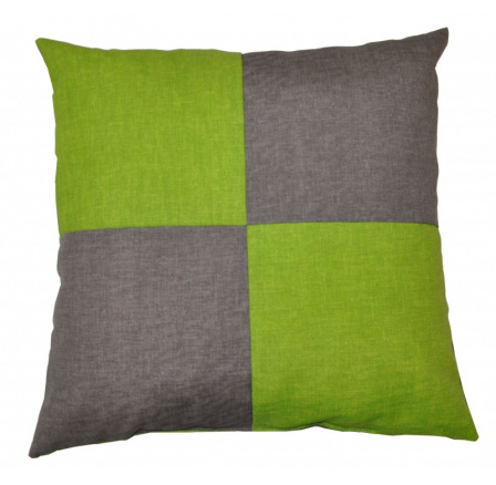 Veselý vankúš - sivý/svetlozelený
