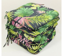Sedák 40x40 cm látka monstera - set 6 kusov