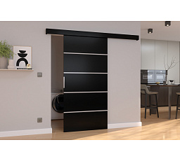 Posuvné nástenné dvere BIELLA 76 Čierne