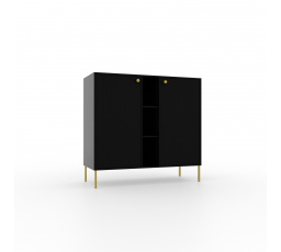 Komoda 2D 3P Tili Čierna+Čierna