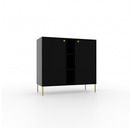 Komoda 2D 3P Tili Čierna+Čierna