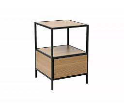 Nočný stolík GEO S, Dub/Čierny