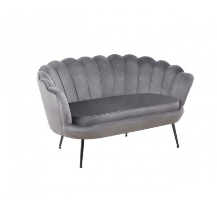 Sofa SF1-FXJG zamatová sivá, nohy čierne