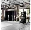 Dielenská stena, tabuľa na náradie MARIUSZ, 965 x 1555 x 610 mm, All Black: čierna