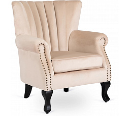 Kreslo MALLO Béžové Zamatové