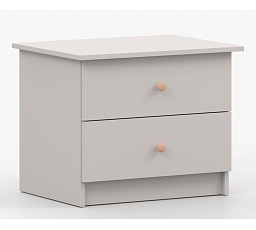 Nočný stolík OLAF II, Kašmír / Ružová