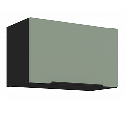 Horní skříňka ARIA - 60 GU-36 1F, Černá/Aquamarine