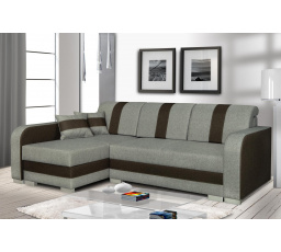 Rohová sedacia súprava Costa L béžová/hnedá