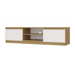 TV komoda Malvína 140, dub artisan/biela