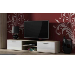 TV komoda SOHO 180, dub sonoma/biely lesk